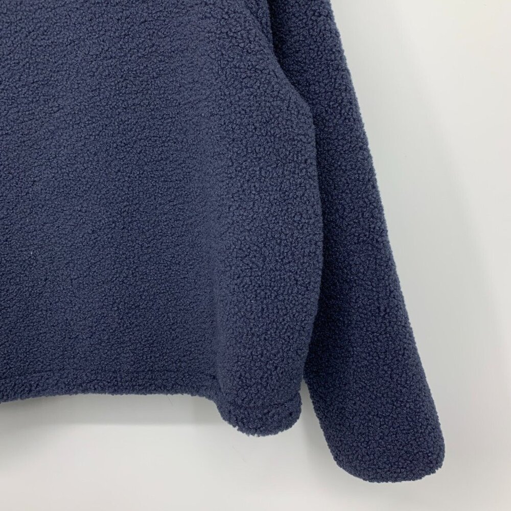 JoyLab Pullover Navy Blue 1/2 Zip Sweater Sherpa Mixed Media - Picture 11 of 11